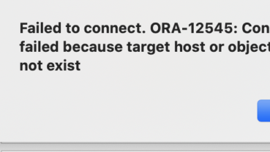 tns-12545: connect failed because target host or object does not exist