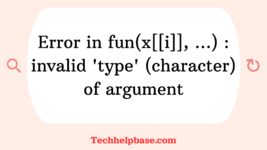 Error in fun(x[[i]], ...) : invalid 'type' (character) of argument