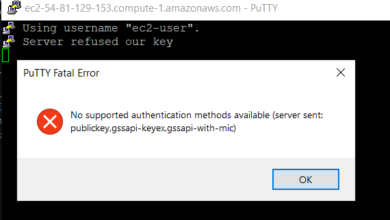 no supported authentication methods available (server sent publickey gssapi-keyex gssapi-with-mic)